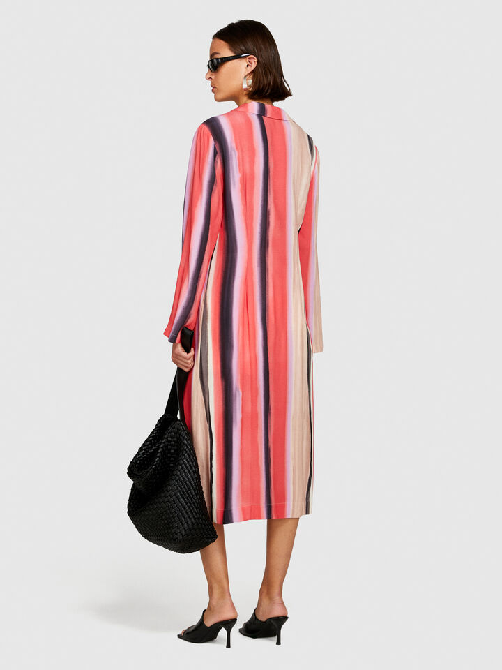 Long printed shirt - women's shirts - Multi-color | Sisley image number 3